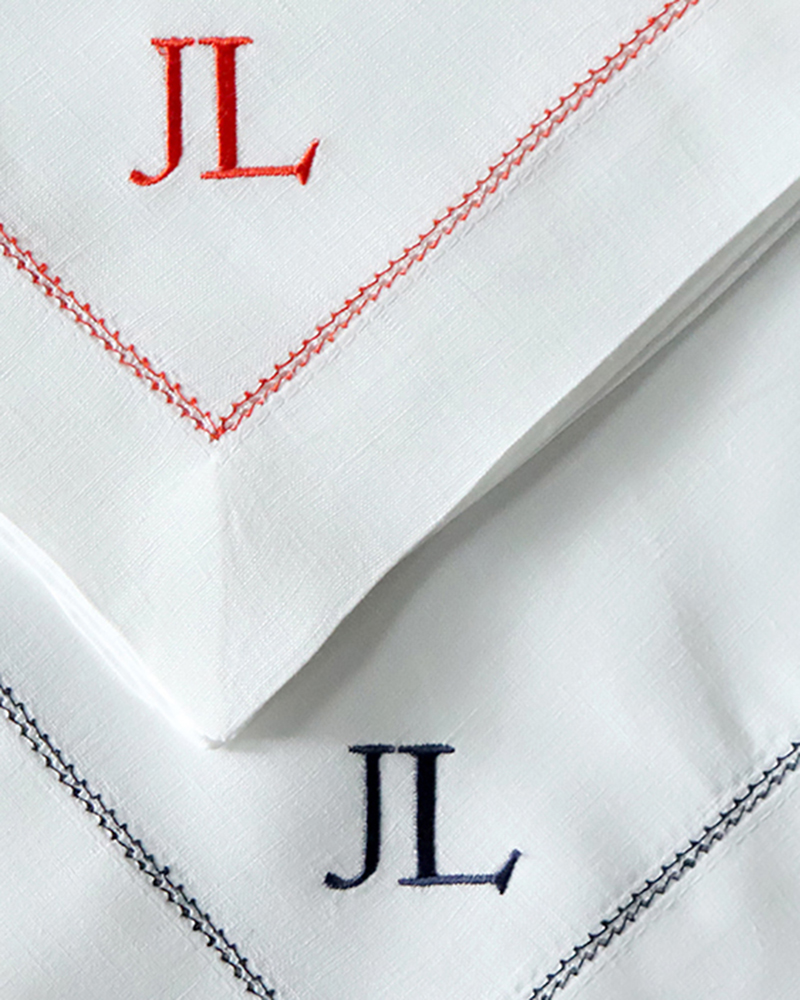 monogram linens