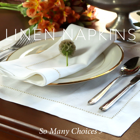 Linen Napkins Luxury Hemstitch
