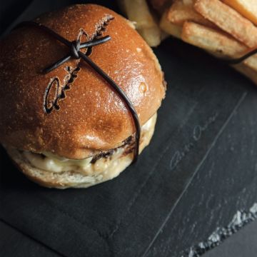 Black Linen Cocktail Napkin