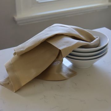 Camel Linen Hand Towel / Tea Towel