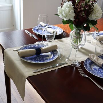 Camel Linen Table Runner