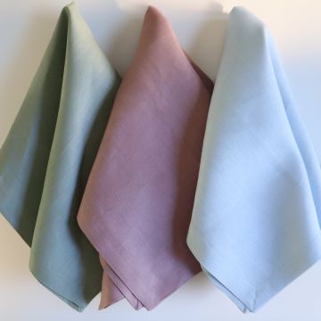 Celadon Green Linen Hand Towel / Tea Towel