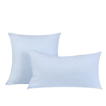 Chambray Blue Linen Pillow