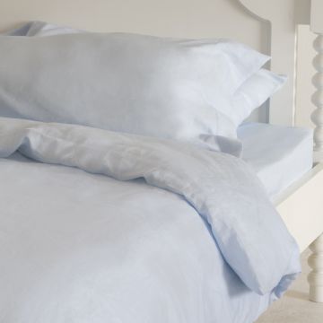 Sky Light Blue Linen Pillowcase (Pair)