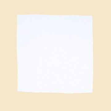 Huddleson Cinta Gold linen napkin. White Italian linen napkin printed with a border in an elegant pale gold.