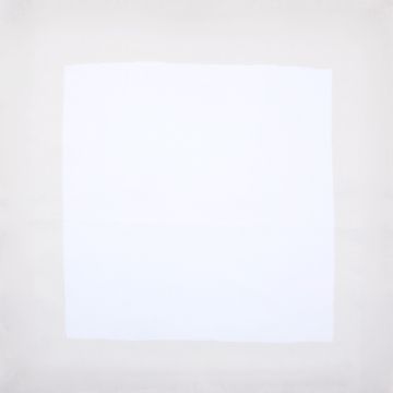 White linen napkin ivory cream border