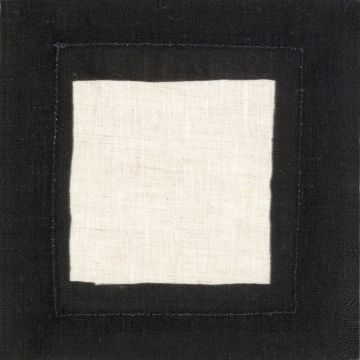 Cinta Black Border Linen Cocktail Napkin