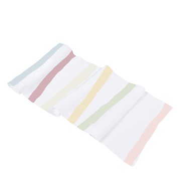 Huddleson Cinta pastel stripe linen table runner