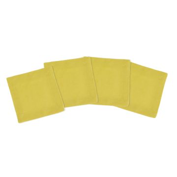 citron bright yellow linen cocktail napkin
