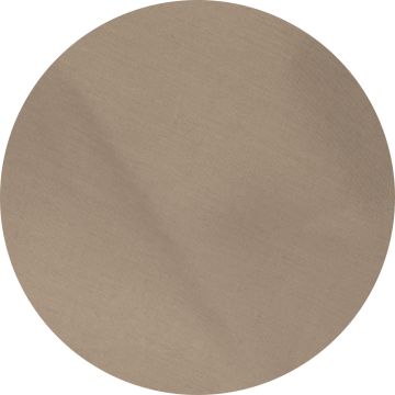 Coffee Brown Round Linen Tablecloth