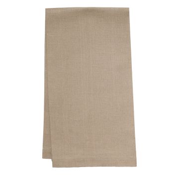 coffee brown linen hand towel tea towel