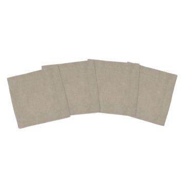 dark natural linen cocktail napkin