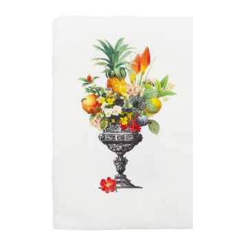 Flower Urn Pineapple Linen Napkin