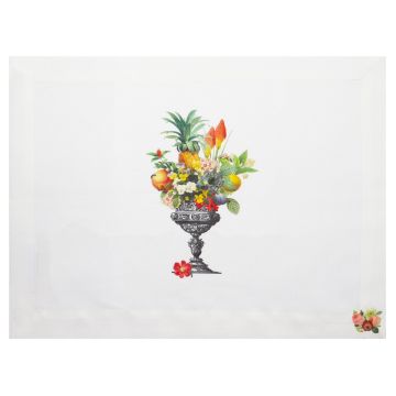 Flower Urn Pineapple Linen Placemat