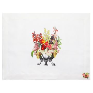 Flower Urn Tulip Linen Placemat