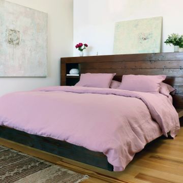 Heather Lilac Linen Duvet Cover