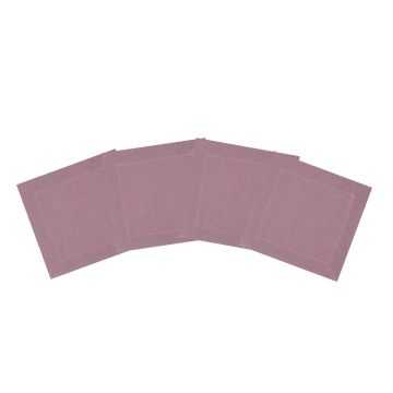 Heather Lilac Linen Cocktail Napkin