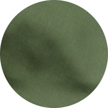 Green Round Linen Tablecloth