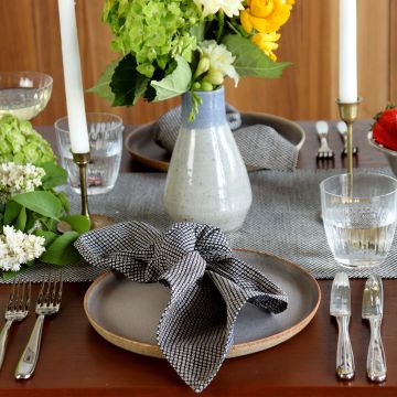 Indigo Shibori Japanese Cotton Napkin