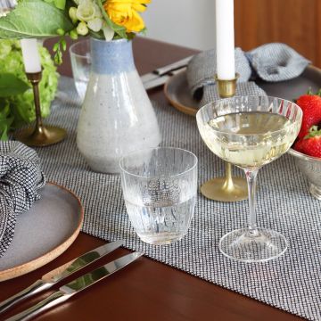 Indigo Shibori Japanese Cotton Runner