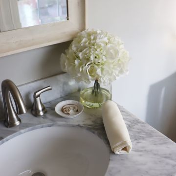 Ivory Linen Hand Towel / Tea Towel