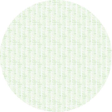 Leaf Green Round Linen Tablecloth