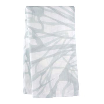 Melita aqua linen hand towel tea towel