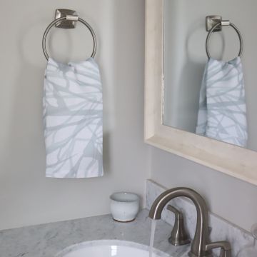 Melita Aqua Linen Hand Towel / Tea Towel