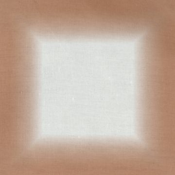 Ombre Square Tablecloth Terracotta Natural Linen