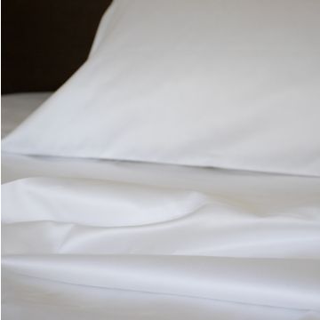 White 600TC Organic Sateen Fitted Sheet