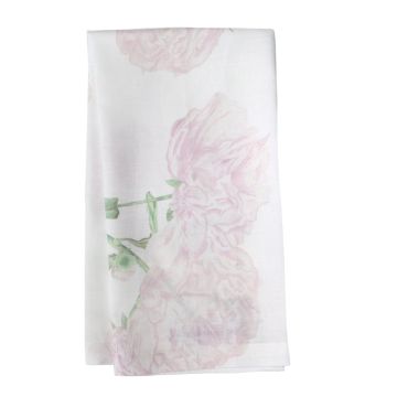 peony linen hand towel tea towel