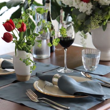 Petrol Green Linen Placemat