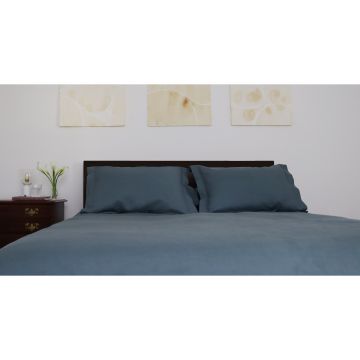 Petrol Green Linen Duvet Cover