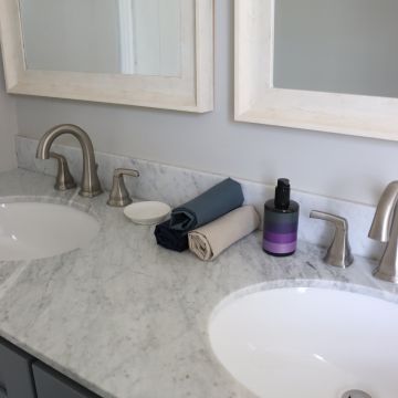 Petrol Green Linen Hand Towel / Tea Towel