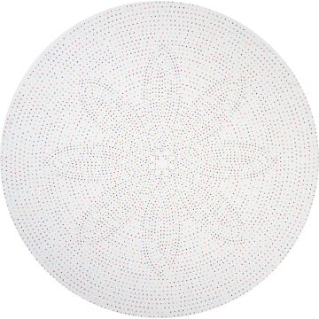 Polka dot tablecloth round linen Huddleson Piccadilly