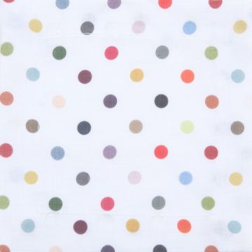 Piccadilly Polka Dot Linen Cocktail Napkin