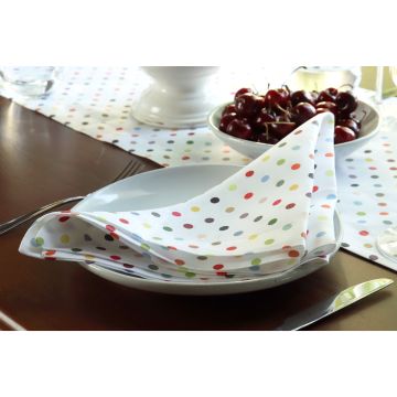 Piccadilly Polka Dot Linen Napkin