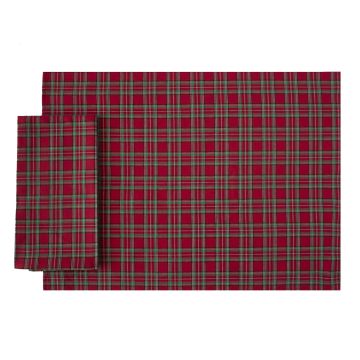 Plaid Christmas Placemats Red Green Check