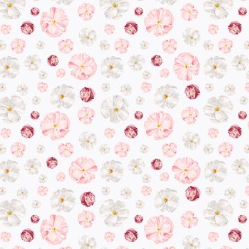 Poppy Print Floral Square Linen Tablecloth 