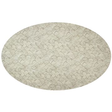 Python Oval Linen Tablecloth