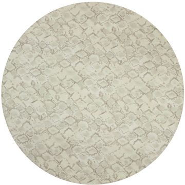 Python snake print round linen tablecloth