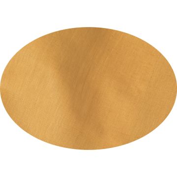 gold oval linen tablecloth