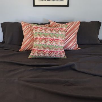 Slate Charcoal Grey Pure Italian Linen Top Sheet