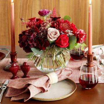 Red Shibori Japanese Cotton Napkin