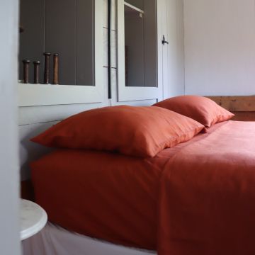 Sienna Terracotta Linen Sheet Set