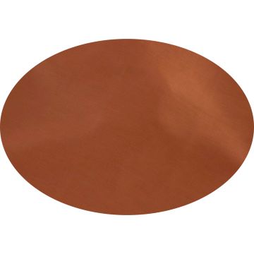 Sienna Orange Oval Linen Tablecloth