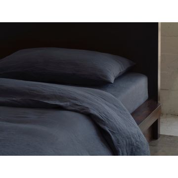 Slate Charcoal Grey Linen Duvet Cover