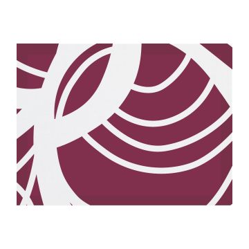 Huddleson berry dark red and white swirl Italian linen placemat