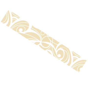 Huddleson gold and white swirl printed Italian linen table runner