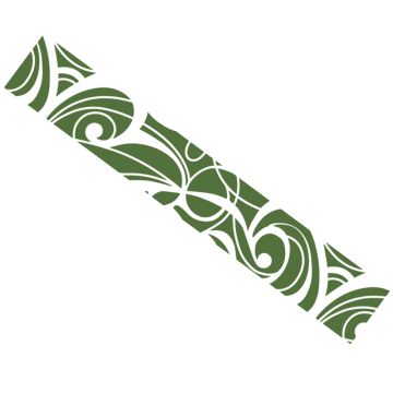 Huddleson grass dark green and white swirl printed Italian linen table runner